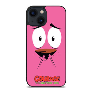 COURAGE THE COWARDLY DOG FACE iPhone 14 Plus Case Cover