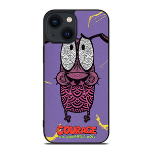 COURAGE THE COWARDLY DOG FEAR iPhone 14 Plus Case Cover COURAGE THE COWARDLY DOG FEAR iPhone 14 Plus Case Cover