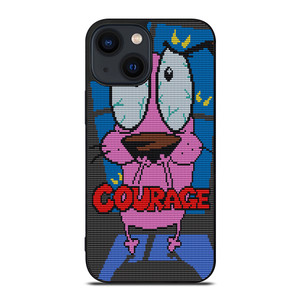 COURAGE THE COWARDLY DOG SCARED iPhone 14 Plus Case Cover COURAGE THE COWARDLY DOG SCARED iPhone 14 Plus Case Cover