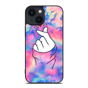 CUTE HEART FINGER MARBLE iPhone 14 Plus Case Cover CUTE HEART FINGER MARBLE iPhone 14 Plus Case Cover