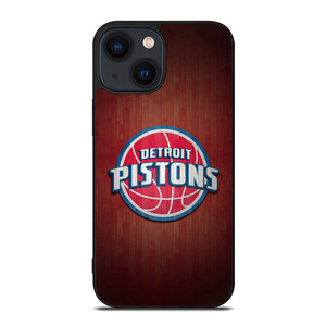 DETROIT PISTONS WOODEN LOGO iPhone 14 Plus Case Cover
