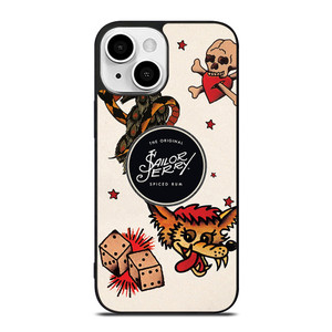 SAILOR JERRY TATTOO LOGO iPhone 13 Mini Case Cover SAILOR JERRY TATTOO LOGO iPhone 13 Mini Case Cover