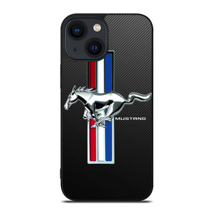 FORD MUSTANG GT LOGO CARBON iPhone 14 Plus Case Cover