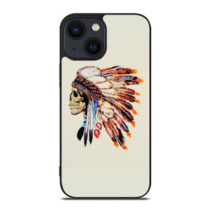 INDIAN FEATHER SKULL 2 iPhone 14 Plus Case Cover