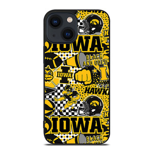 IOWA HAWKEYES COLLAGE iPhone 14 Plus Case Cover