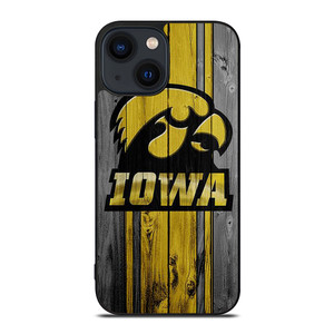 IOWA HAWKEYES WOODEN iPhone 14 Plus Case Cover