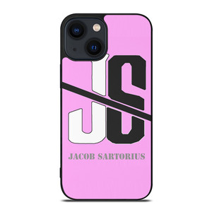 JACOB SARTORIUS PINK LOGO iPhone 14 Plus Case Cover