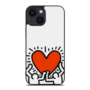 KEITH HARING LOVE 1 iPhone 14 Plus Case Cover KEITH HARING LOVE 1 iPhone 14 Plus Case Cover