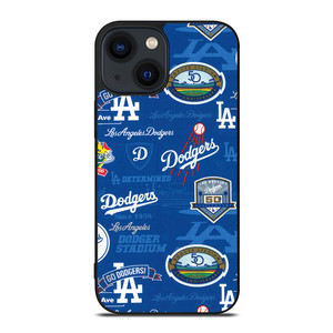 LOS ANGELES DODGERS LOGO COLLAGE iPhone 14 Plus Case Cover