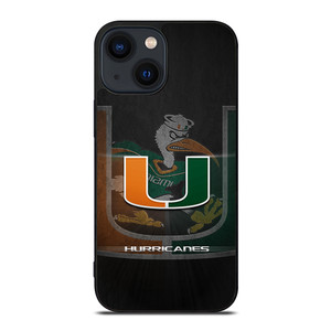 MIAMI HURRICANES UM 1 iPhone 14 Plus Case Cover MIAMI HURRICANES UM 1 iPhone 14 Plus Case Cover