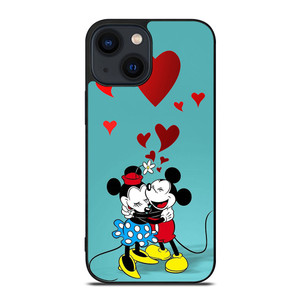 MICKEY AND MINNIE MOUSE HUG iPhone 14 Plus Case Cover