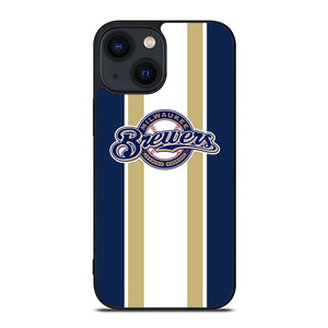 MILWAUKEE BREWERS STRIPE iPhone 14 Plus Case Cover MILWAUKEE BREWERS STRIPE iPhone 14 Plus Case Cover