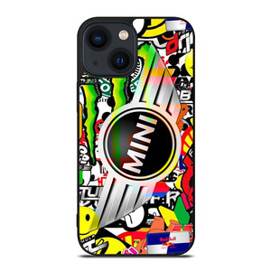 MINI COOPER STICKER BOMB iPhone 14 Plus Case Cover