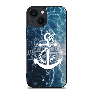NAUTICAL ANCHOR LOGO iPhone 14 Plus Case Cover