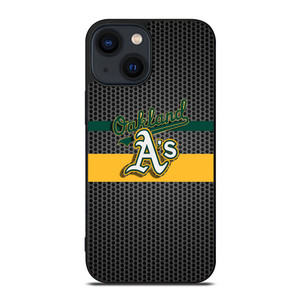 OAKLAND ATHLETICS METAL LOGO iPhone 14 Plus Case Cover OAKLAND ATHLETICS METAL LOGO iPhone 14 Plus Case Cover