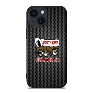 OKLAHOMA SOONERS METAL LOGO iPhone 14 Plus Case Cover