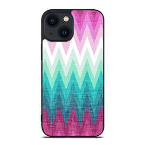 OMBRE PASTEL CHEVRON PATTERN 2 iPhone 14 Plus Case Cover
