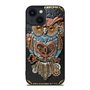 OWL STEAMPUNK BOOK iPhone 14 Plus Case Cover