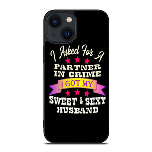 PARTNER IN CRIME HUSBAND iPhone 14 Plus Case Cover