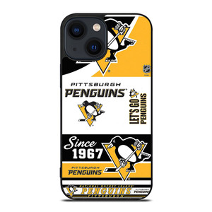 PITTSBURGH PENGUINS LOGO COLLAGE iPhone 14 Plus Case Cover