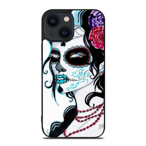 SUGAR SKULL LADY iPhone 14 Plus Case Cover