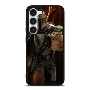 BABY YODA AND THE MANDALORIAN 3 Samsung Galaxy S23 Case Cover BABY YODA AND THE MANDALORIAN 3 Samsung Galaxy S23 Case Cover