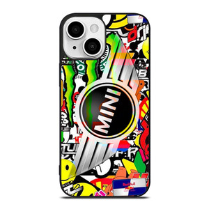 MINI COOPER STICKER BOMB iPhone 13 Mini Case Cover MINI COOPER STICKER BOMB iPhone 13 Mini Case Cover