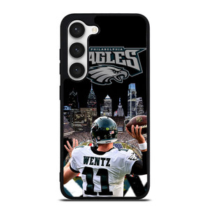 CARSON WENTZ EAGLES 1 Samsung Galaxy S23 Case Cover CARSON WENTZ EAGLES 1 Samsung Galaxy S23 Case Cover