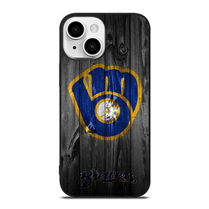 MILWAUKEE BREWERS WOODEN iPhone 13 Mini Case Cover MILWAUKEE BREWERS WOODEN iPhone 13 Mini Case Cover