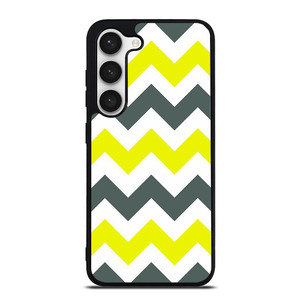 CHEVRON PATTERN YELLOW AND GREY Samsung Galaxy S23 Case Cover CHEVRON PATTERN YELLOW AND GREY Samsung Galaxy S23 Case Cover