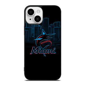 MIAMI MARLINS BLACK iPhone 13 Mini Case Cover MIAMI MARLINS BLACK iPhone 13 Mini Case Cover