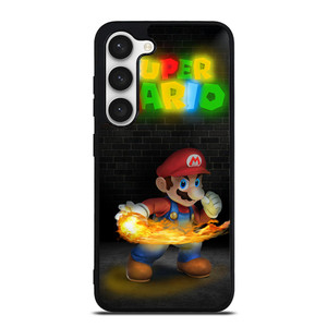 MARIO BROSS FIRE Samsung Galaxy S23 Case Cover MARIO BROSS FIRE Samsung Galaxy S23 Case Cover