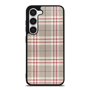 PLAID BROWN 2 Samsung Galaxy S23 Case Cover
