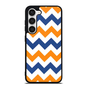 RILEY BLAKE ORANGE AND BLUE STRIPE Samsung Galaxy S23 Case Cover