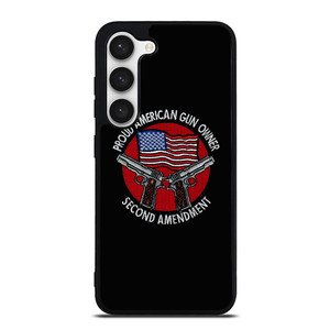 SECOND AMENDMENT AMERICAN GUN LOGO Samsung Galaxy S23 Case Cover SECOND AMENDMENT AMERICAN GUN LOGO Samsung Galaxy S23 Case Cover