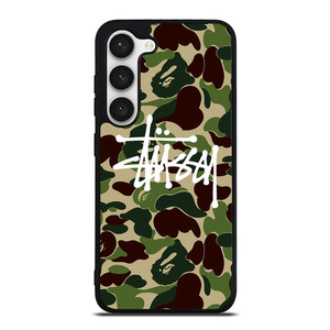 STUSSY BAPE CAMO Samsung Galaxy S23 Case Cover