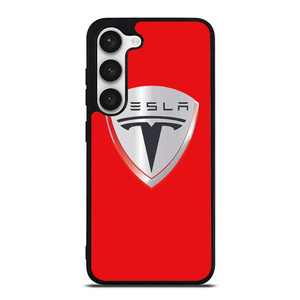 TESLA RED LOGO Samsung Galaxy S23 Case Cover