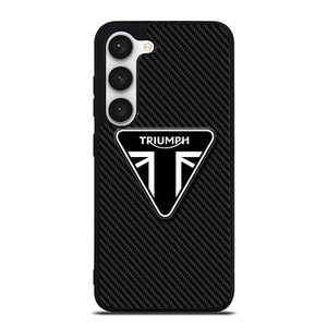 TRIUMPH MOTORCYCLE CARBON LOGO Samsung Galaxy S23 Case Cover