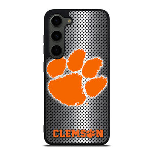 CLEMSON TIGERS METAL Samsung Galaxy S23 Plus Case Cover