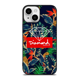 DIAMOND SUPPLY CO FLORAL LOGO iPhone 13 Mini Case Cover