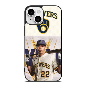 CHRISTIAN YELICH MILWAUKEE BREWERS 1 iPhone 13 Mini Case Cover