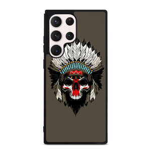 INDIAN FEATHER SKULL Samsung Galaxy S23 Ultra Case Cover