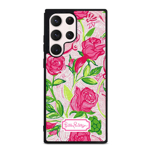 LILLY PULITZER PINK FLOWERS Samsung Galaxy S23 Ultra Case Cover