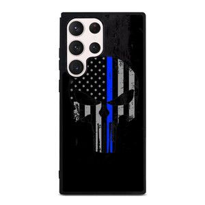 THIN BLUE LINE PUNISHER BLACK Samsung Galaxy S23 Ultra Case Cover THIN BLUE LINE PUNISHER BLACK Samsung Galaxy S23 Ultra Case Cover