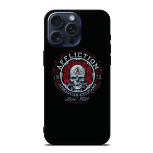 AFFLICTION SKULL ROSE iPhone 15 Pro Max Case Cover