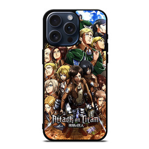 ATTACK ON TITAN CHARACTER iPhone 15 Pro Max Case Cover ATTACK ON TITAN CHARACTER iPhone 15 Pro Max Case Cover