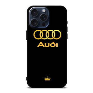 AUDI GOLD LOGO iPhone 15 Pro Max Case Cover AUDI GOLD LOGO iPhone 15 Pro Max Case Cover