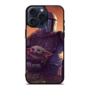 BABY YODA AND THE MANDALORIAN 1 iPhone 15 Pro Max Case Cover