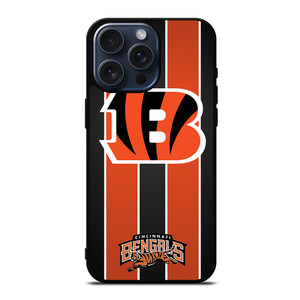 CINCINNATI BENGALS STRIPE iPhone 15 Pro Max Case Cover CINCINNATI BENGALS STRIPE iPhone 15 Pro Max Case Cover