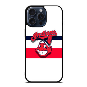CLEVELAND INDIANS STRIPE LOGO iPhone 15 Pro Max Case Cover